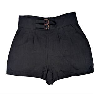 Bishop + Young Anthropologie Black Dress Shorts NWOT Size M